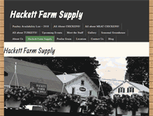 Tablet Screenshot of hackettfarmsupply.com